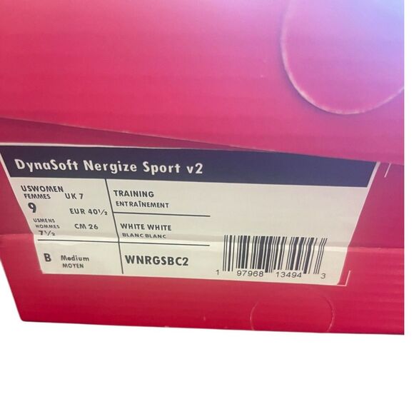 New Balance Womens 9 Sneakers White Flowers DynaSoft Nergize Sport v2 Slip On - Picture 6 of 11